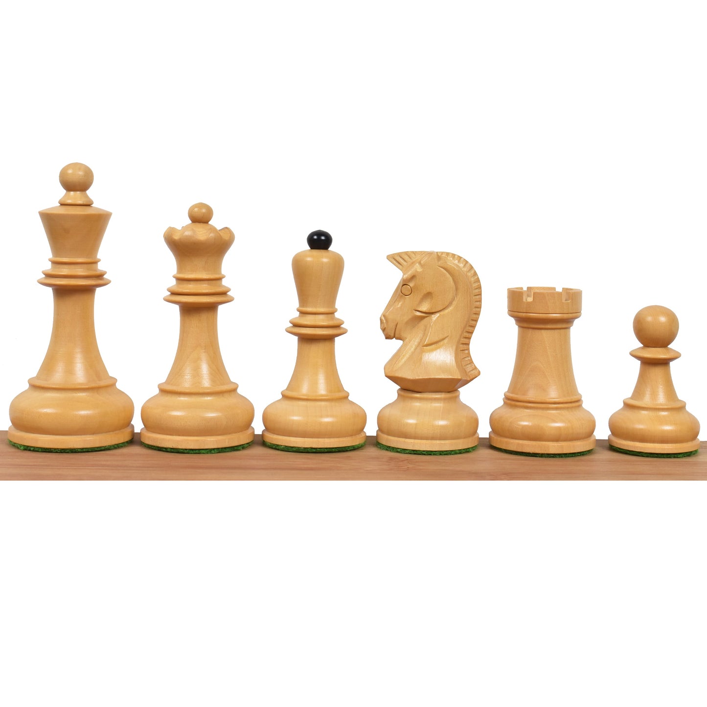 1970s' Dubrovnik Chess Set- Chess Pieces Only- Triple Weighted Ebony Wood - 3.8" King