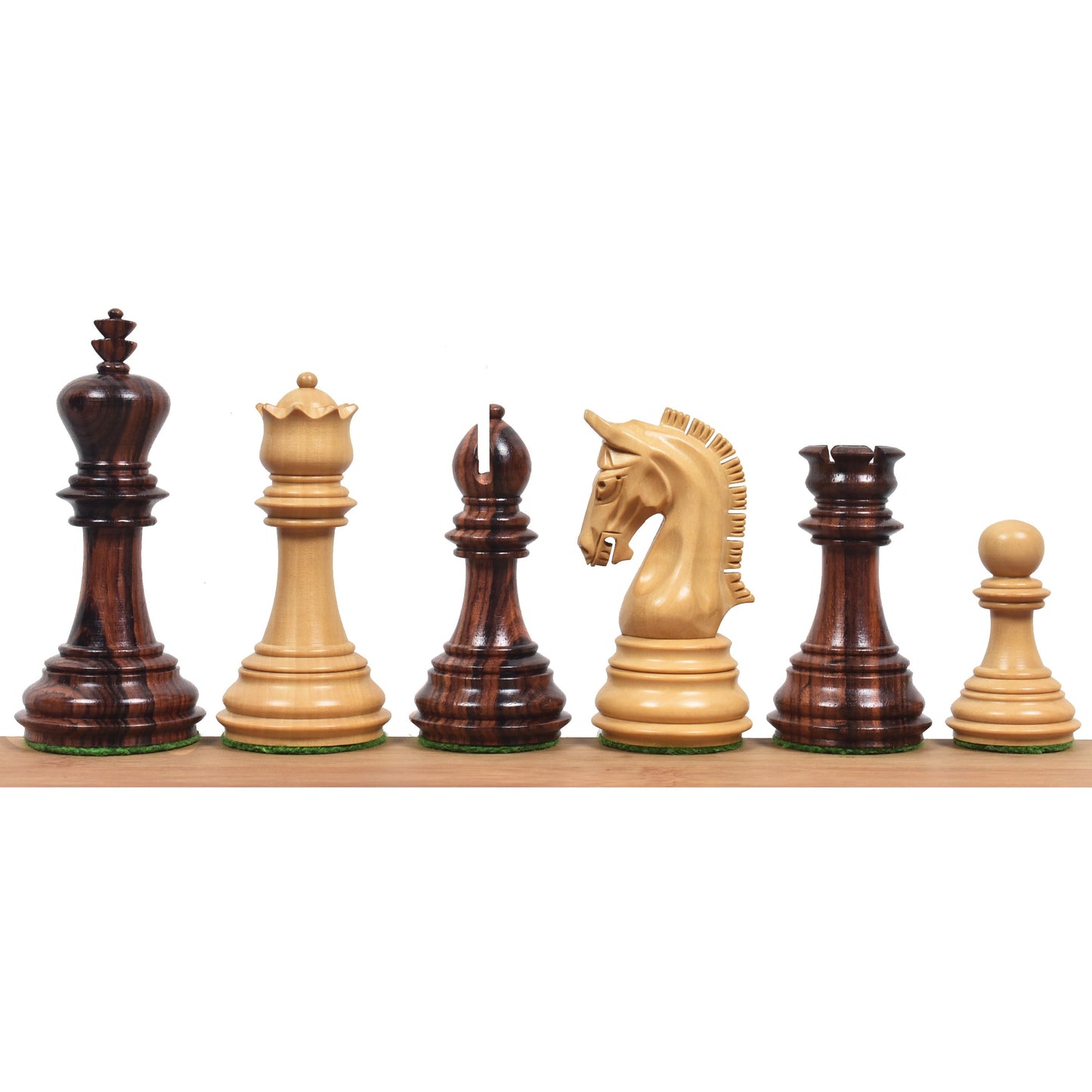 Slightly Imperfect 3.8" Imperial Staunton Luxury Chess Set- Chess Pieces Only - Weighted Rosewood