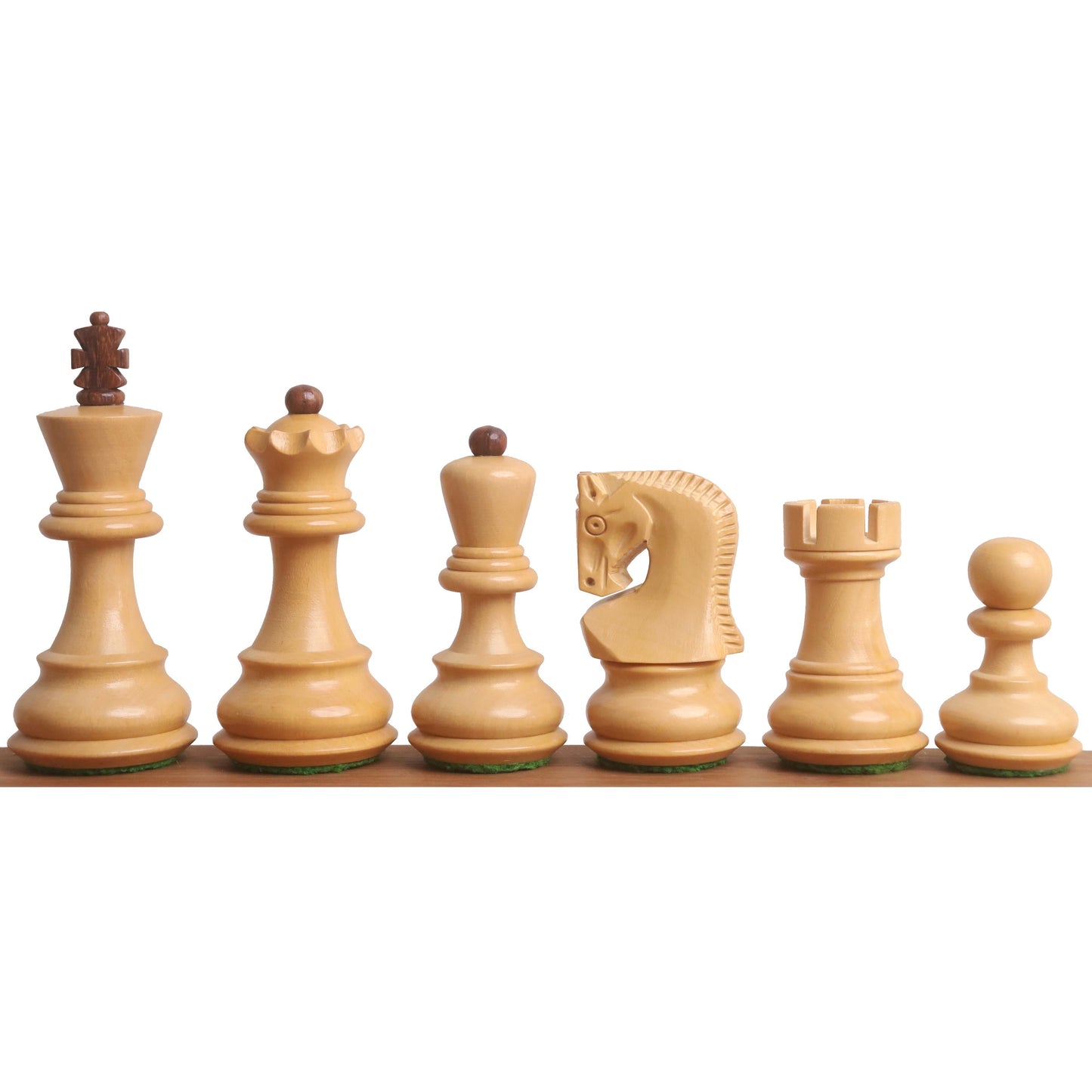 Combo of 3.1" Russian Zagreb Chess Set - Pieces in Golden Rosewood with Board and Box