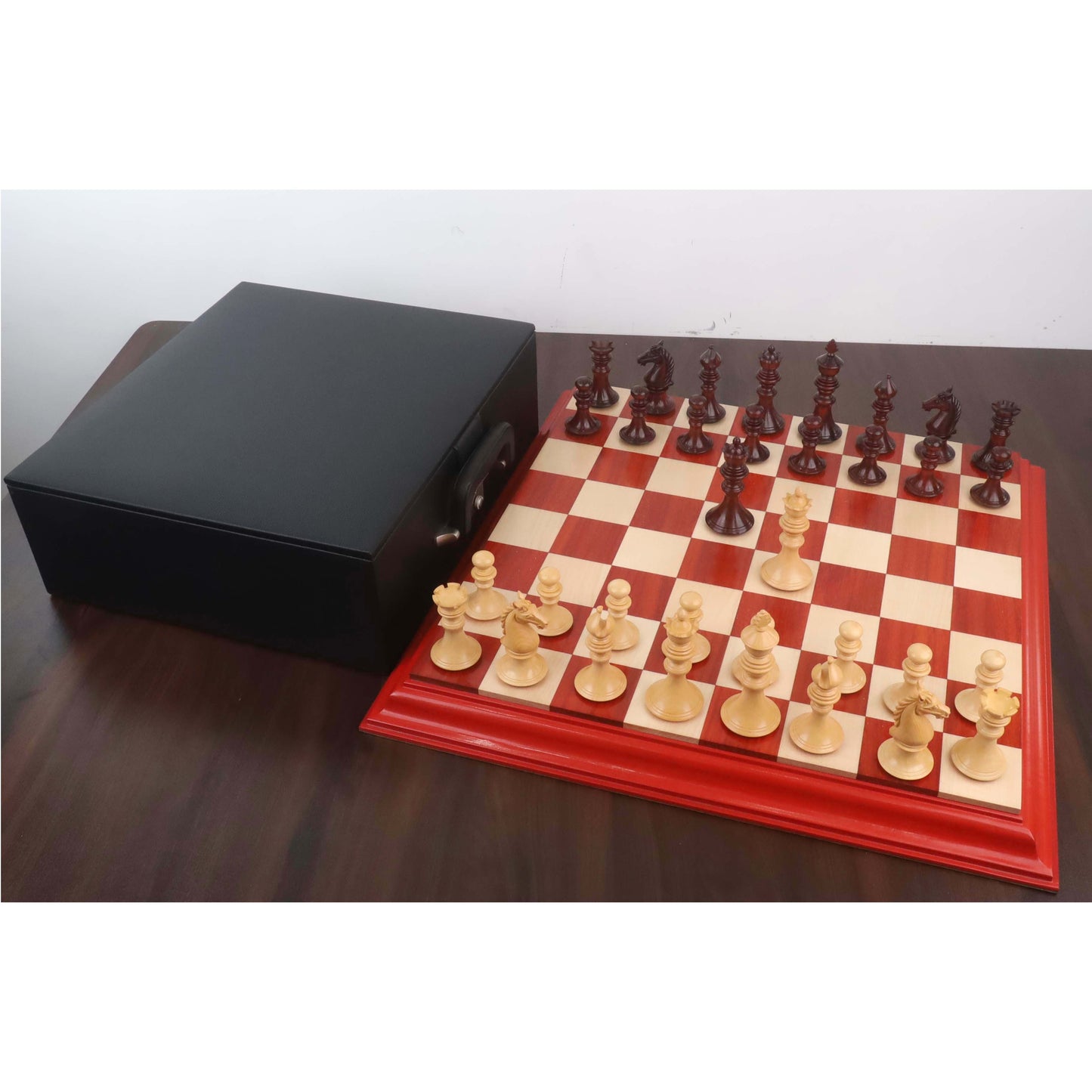 4.3" Aristocrat Series Luxury Staunton Chess Set- Chess Pieces Only - Bud Rosewood & Boxwood