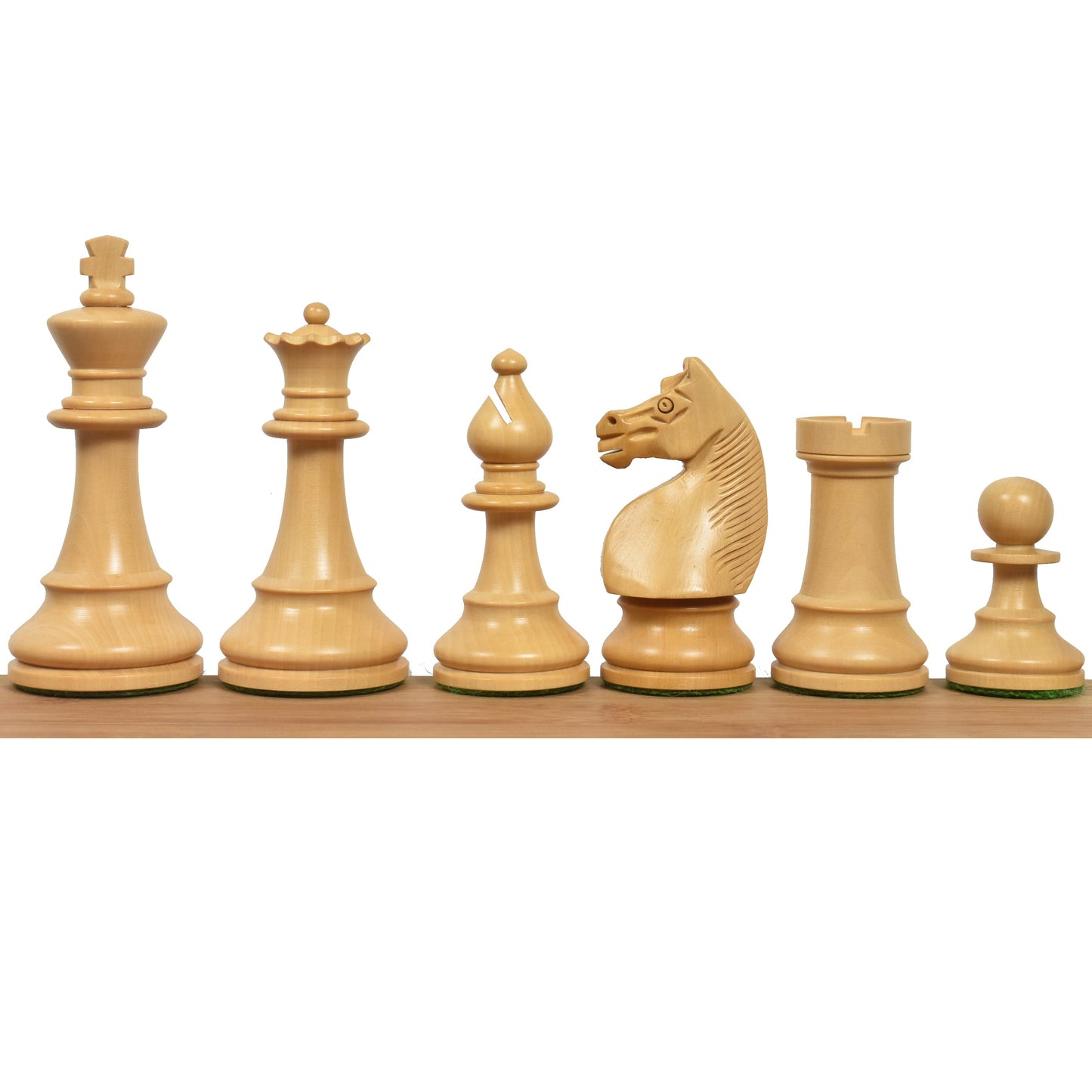 1920's German Collectors' Chess Set- Chess Pieces Only- Golden Rosewood - 4.1"