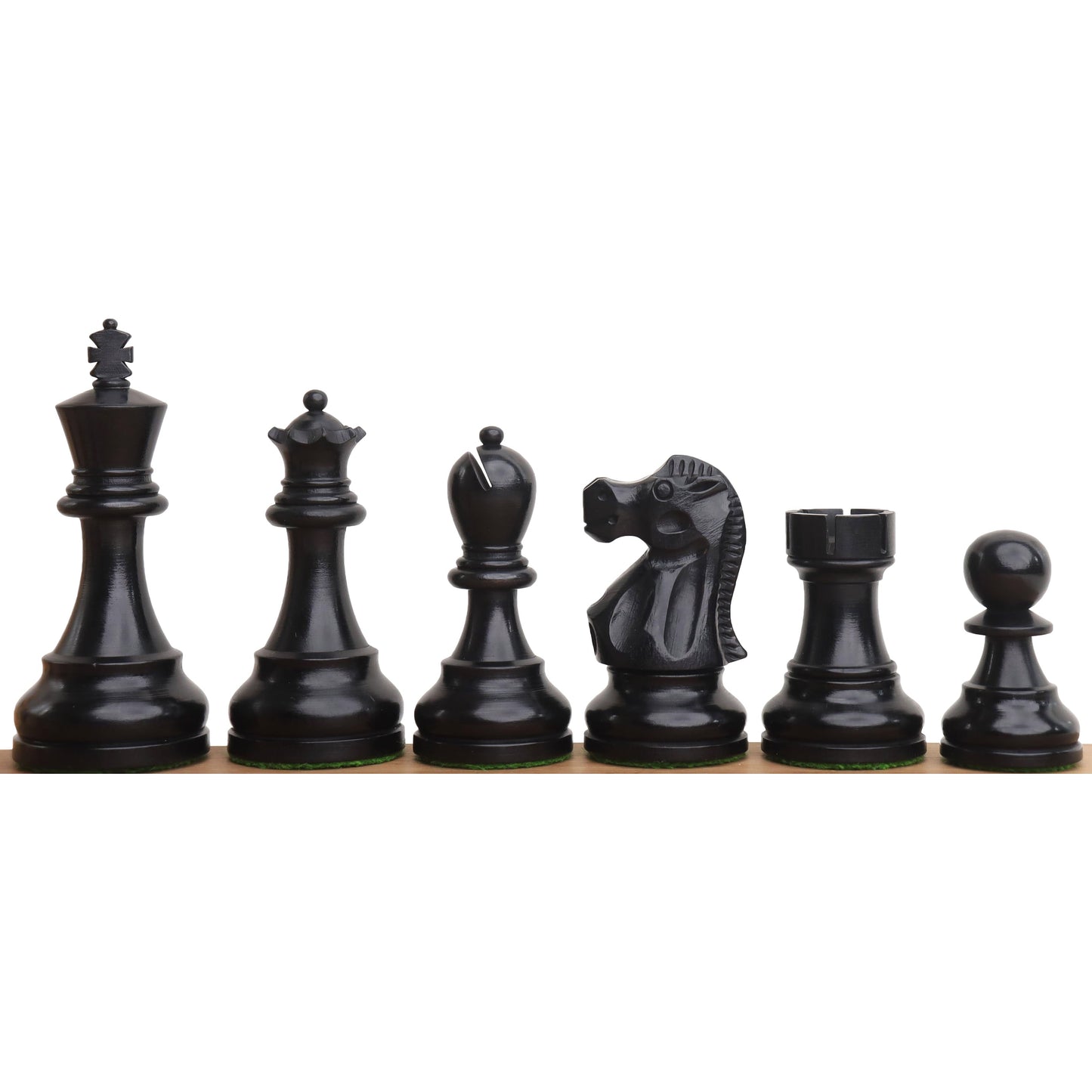 3.8" Reykjavik Series Staunton Chess Set- Chess Pieces Only - Weighted Boxwood