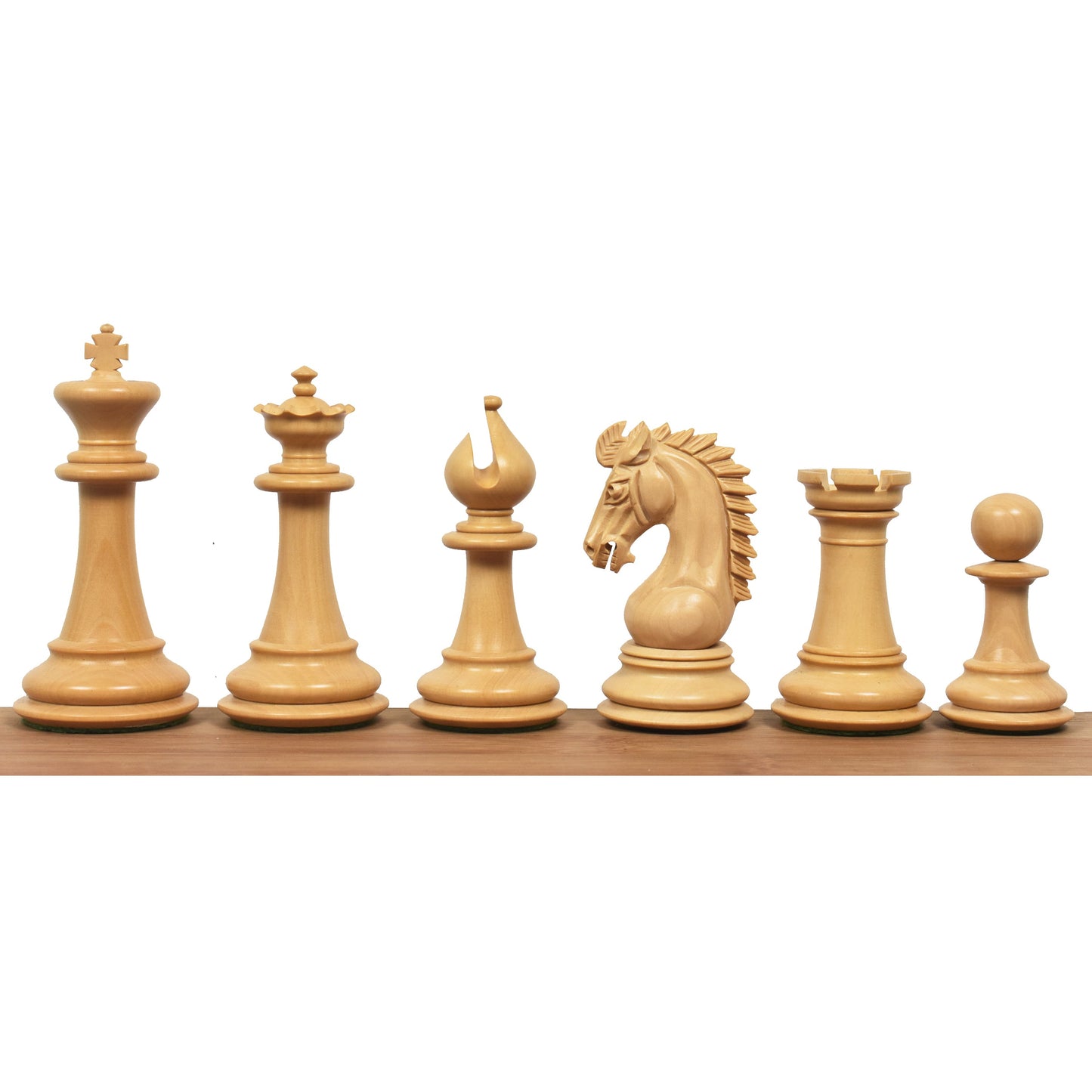 Combo of 3.7" Emperor Series Staunton Chess Set - Pieces in Ebony Wood with Board and Box