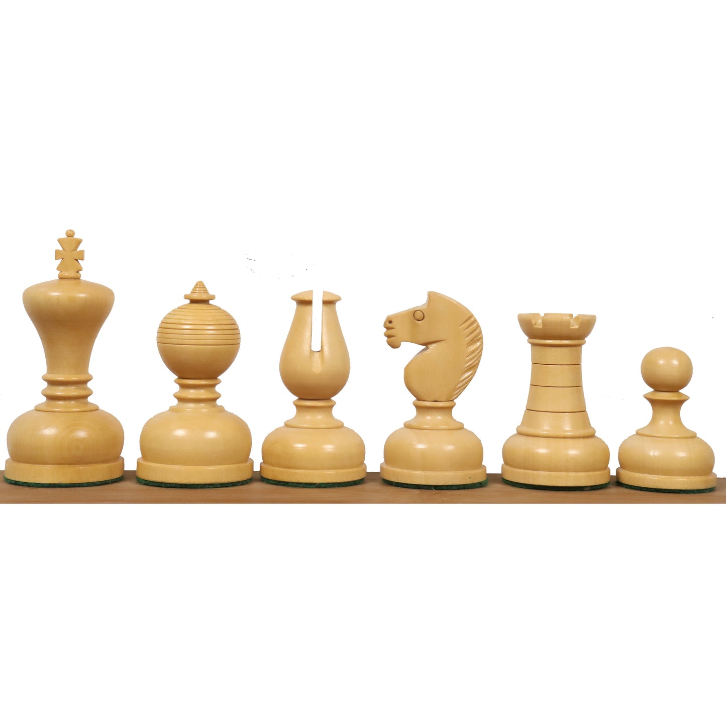 Slightly Imperfect 3.1" Library Series Staunton Chess Set - Chess Pieces Only - Weighted Ebonised Boxwood
