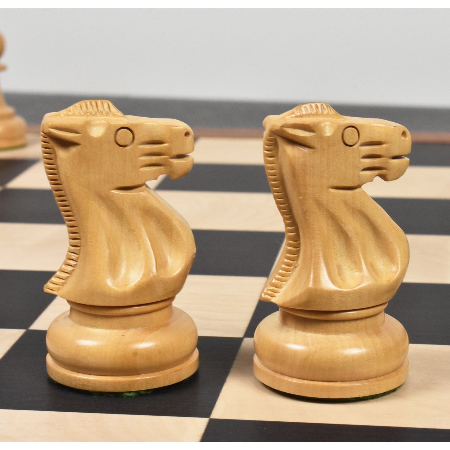 3.7" Soviet Großmeister Supreme Chess Set- Chess Pieces Only- Weighted Golden Rosewood
