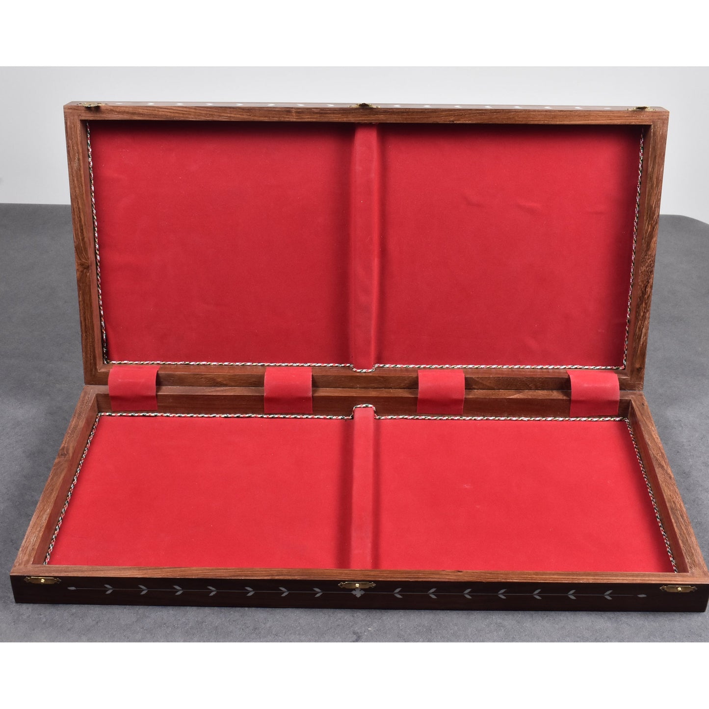 24" Large Wooden Folding Chess Board- Sheesham & Acrylic Ivory - 65 mm square