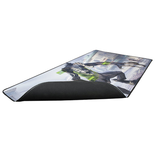 ULTRA PRO: MAGIC THE GATHERING: UNIVERSES BEYOND: FALLOUT: BLACK STITCHED PLAYMAT W
