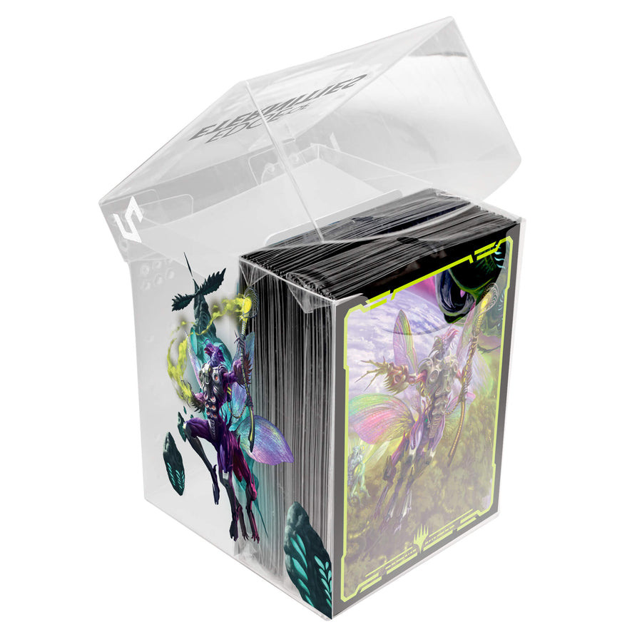 Magic the Gathering CCG: Edge of Eternities 100ct Deck Protector Sleeves in Clear Box Commander B