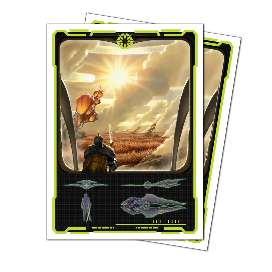 Magic the Gathering CCG: Edge of Eternities 105ct Apex Deck Protector sleeves White Mythic