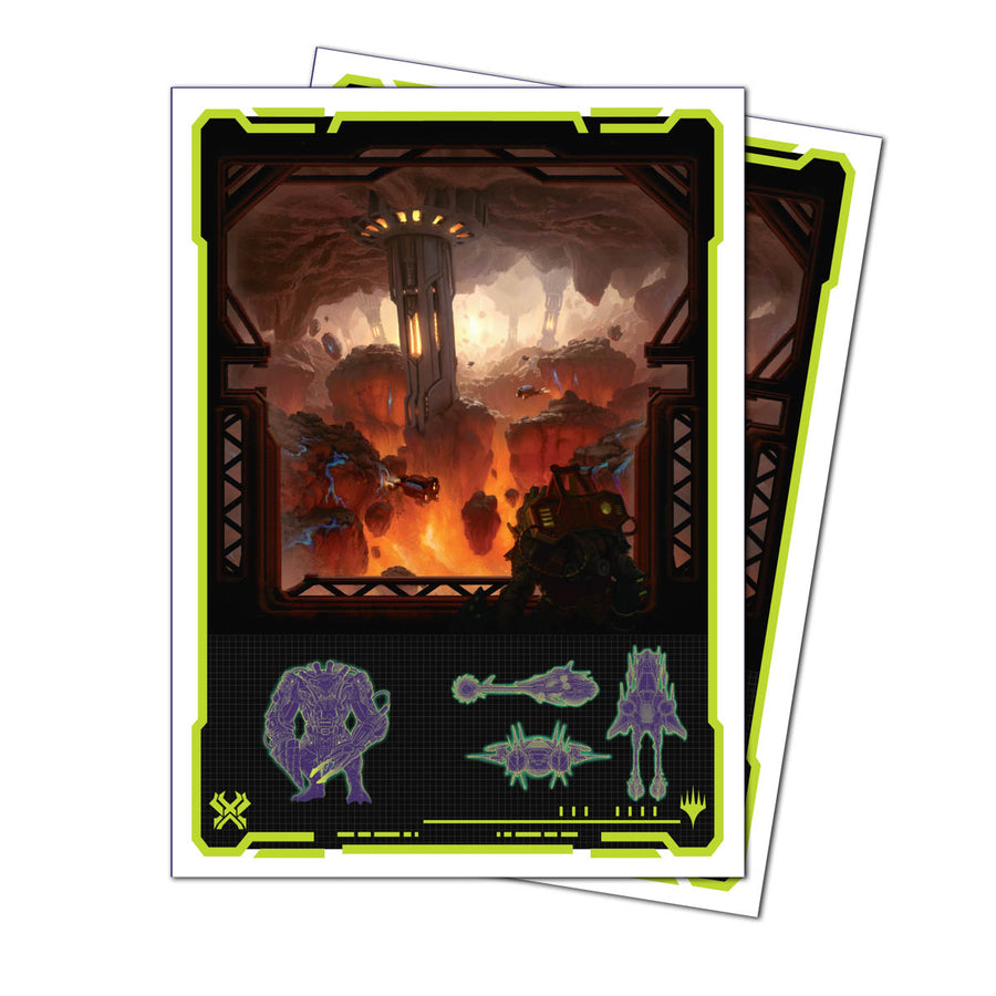 Magic the Gathering CCG: Edge of Eternities 105ct Apex Deck Protector sleeves Red Mythic