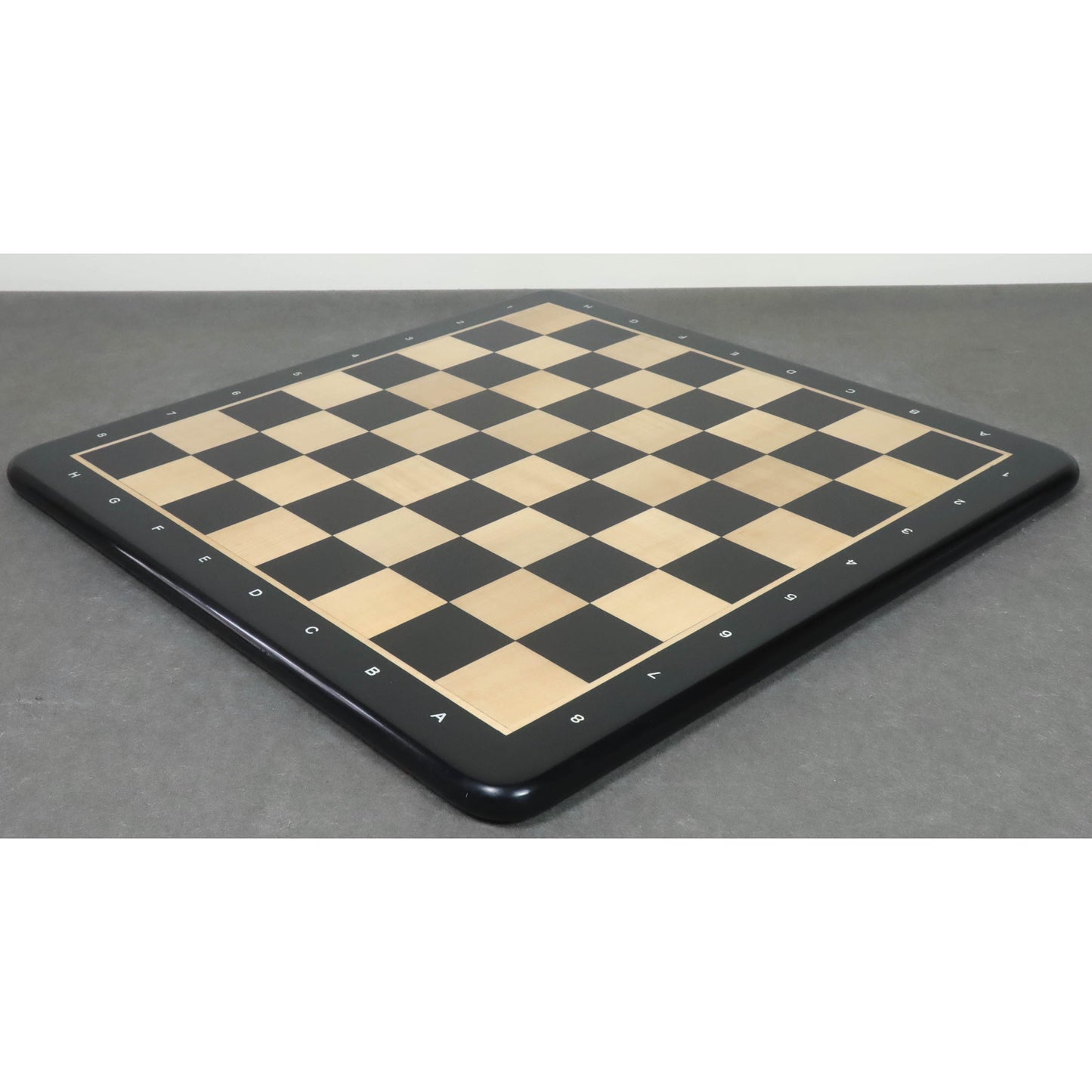 21" Ebony Wood & Maple Wood Chess board - Square of 55 mm - Algebraic Notations