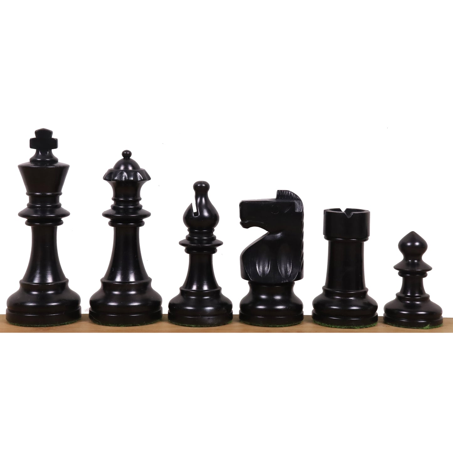 3.8" Reproduced W. T. Pinney Staunton Chess Set- Chess Pieces Only - Weighted Boxwood