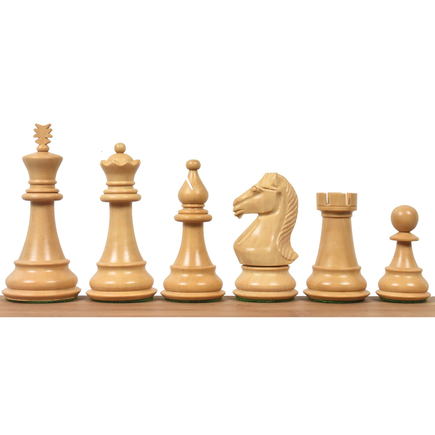 4" Majestic Series Staunton Chess Set- Chess Pieces Only-Double Weight Ebonised boxwood
