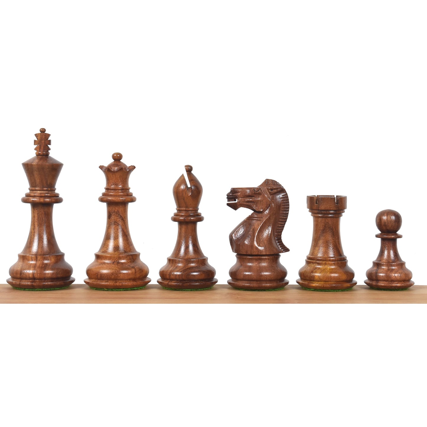 3.6" Professional Staunton Chess Set- Chess Pieces Only- Weighted Golden Rosewood