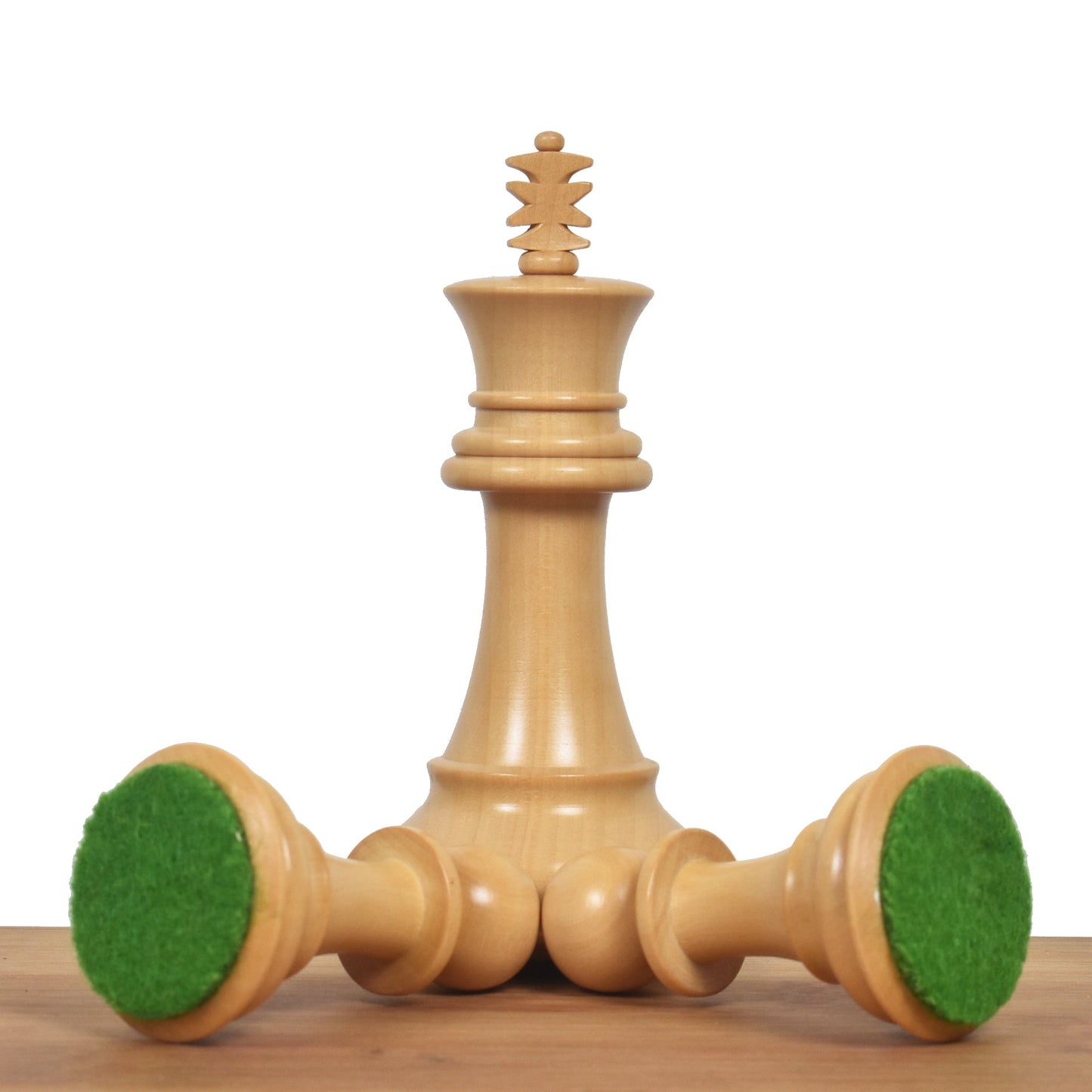3.9" Royal Knight Staunton Chess Set- Chess Pieces Only- Triple Weighted Bud Rose Wood