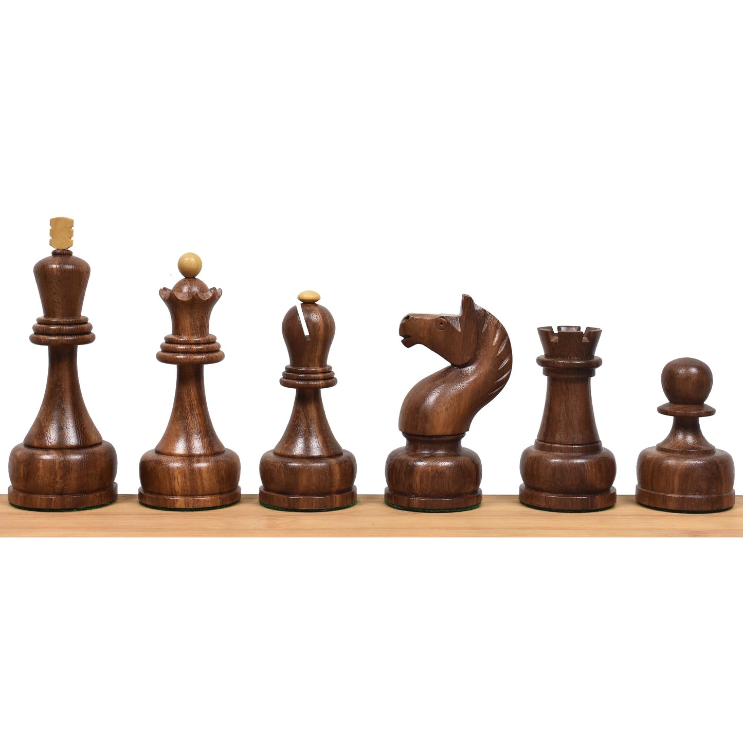 1960's Soviet Championship Tal Chess Set- Chess Pieces Only - Golden Rosewood - 4" King