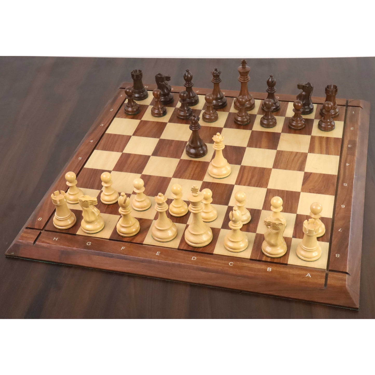4.1" New Classic Staunton Wooden Chess Set- Chess Pieces Only - Weighted Golden Rosewood