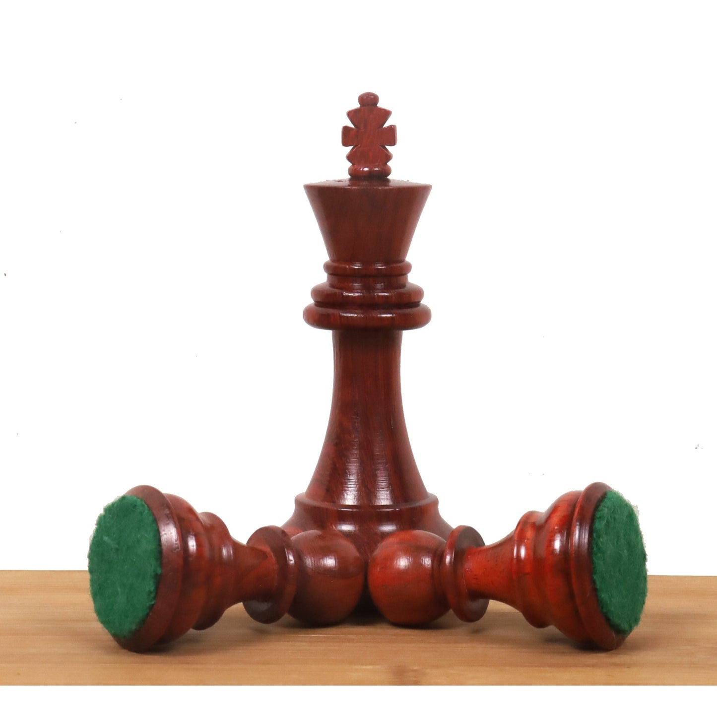 Combo of 3.9" Professional Staunton Chess Set - Pieces in Bud Rosewood With Board and Box