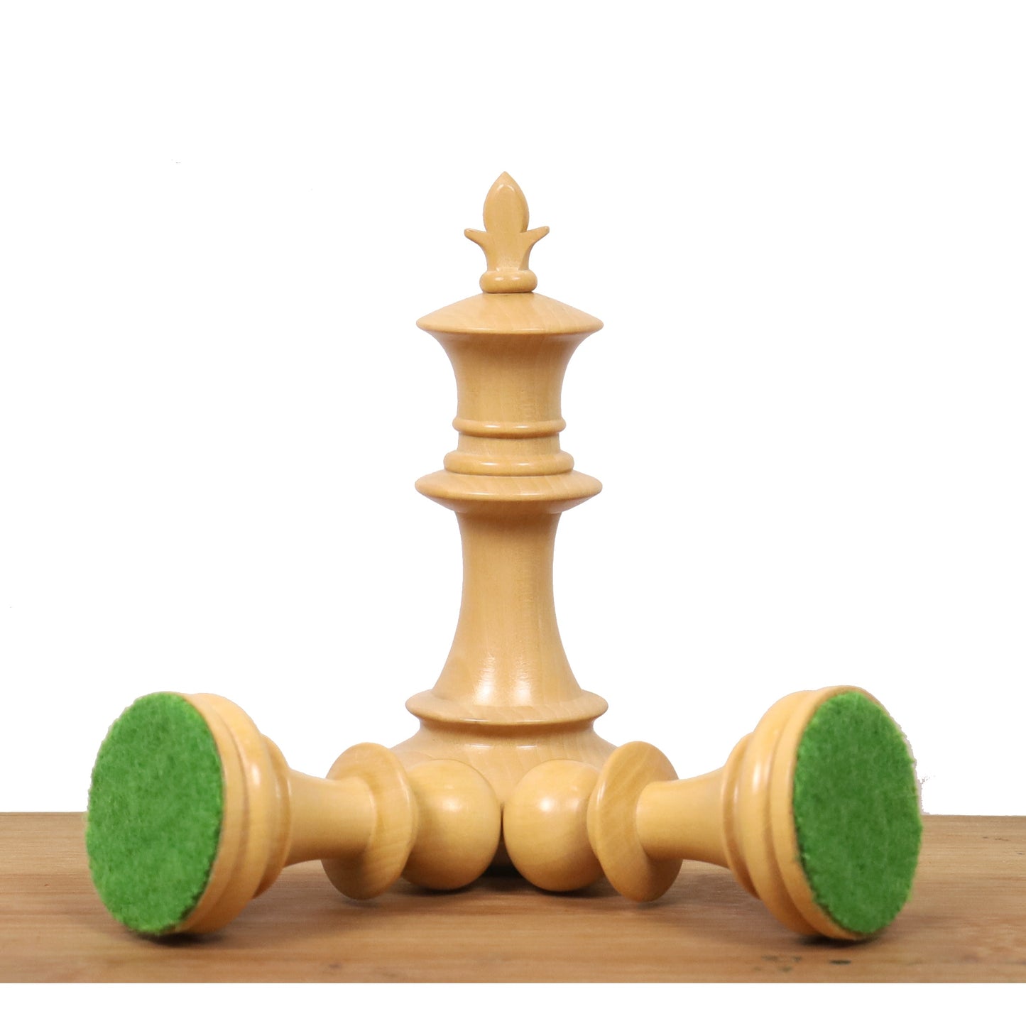 3.5" Persian Knight Staunton Chess Set- Chess Pieces Only - Weighted Ebonised Boxwood