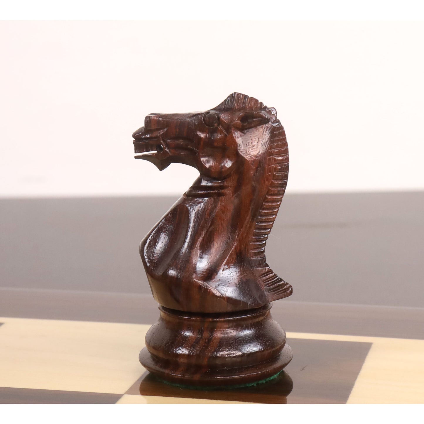 4" Sleek Staunton Luxury Chess Set- Chess Pieces Only - Triple Weighted Rose Wood