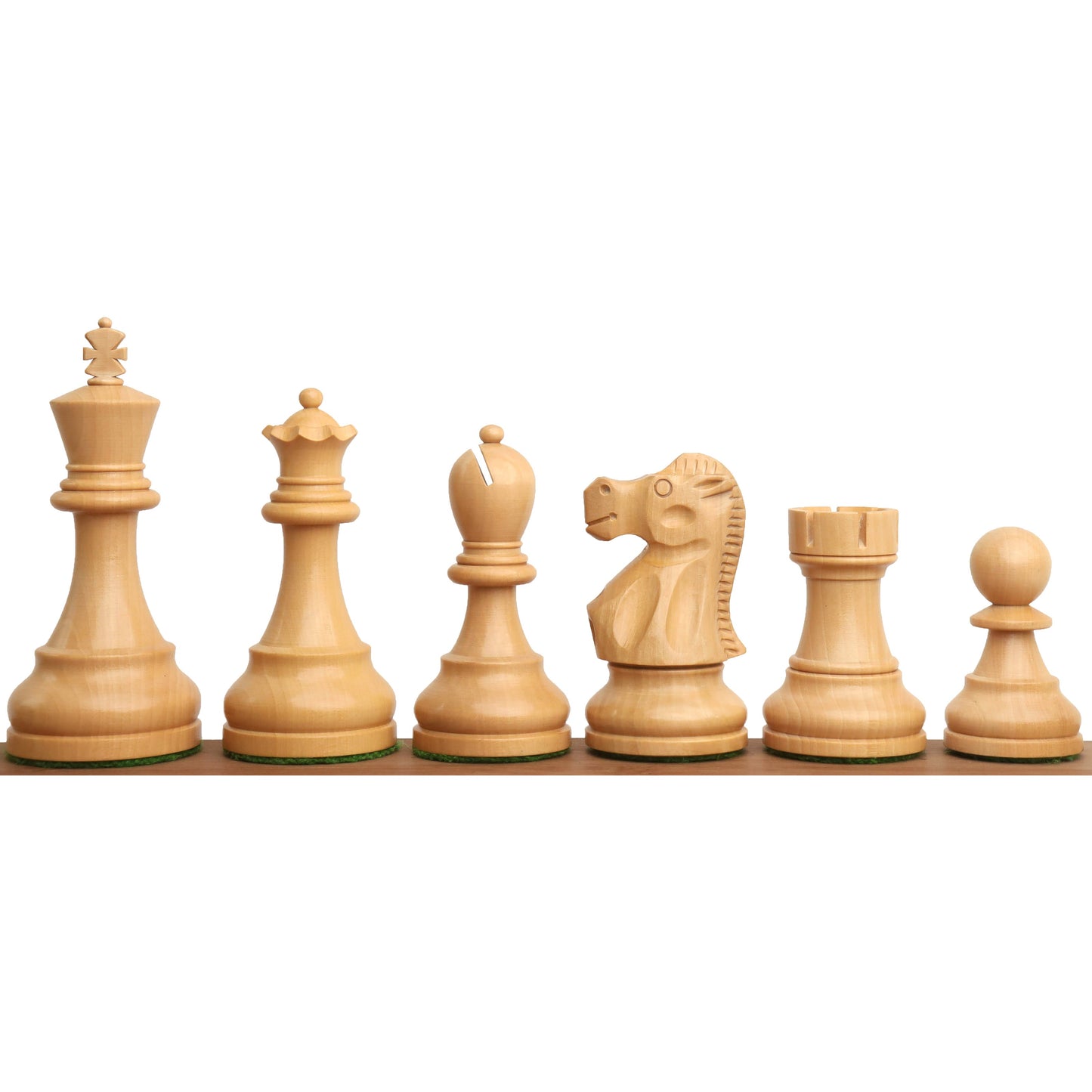 3.8" Reykjavik Series Staunton Chess Set- Chess Pieces Only - Weighted Boxwood