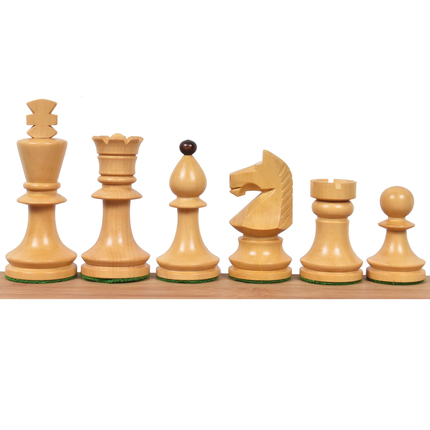 3.8" Romanian Hungarian Tournament Chess Set- Chess Pieces Only - Weighted Rosewood