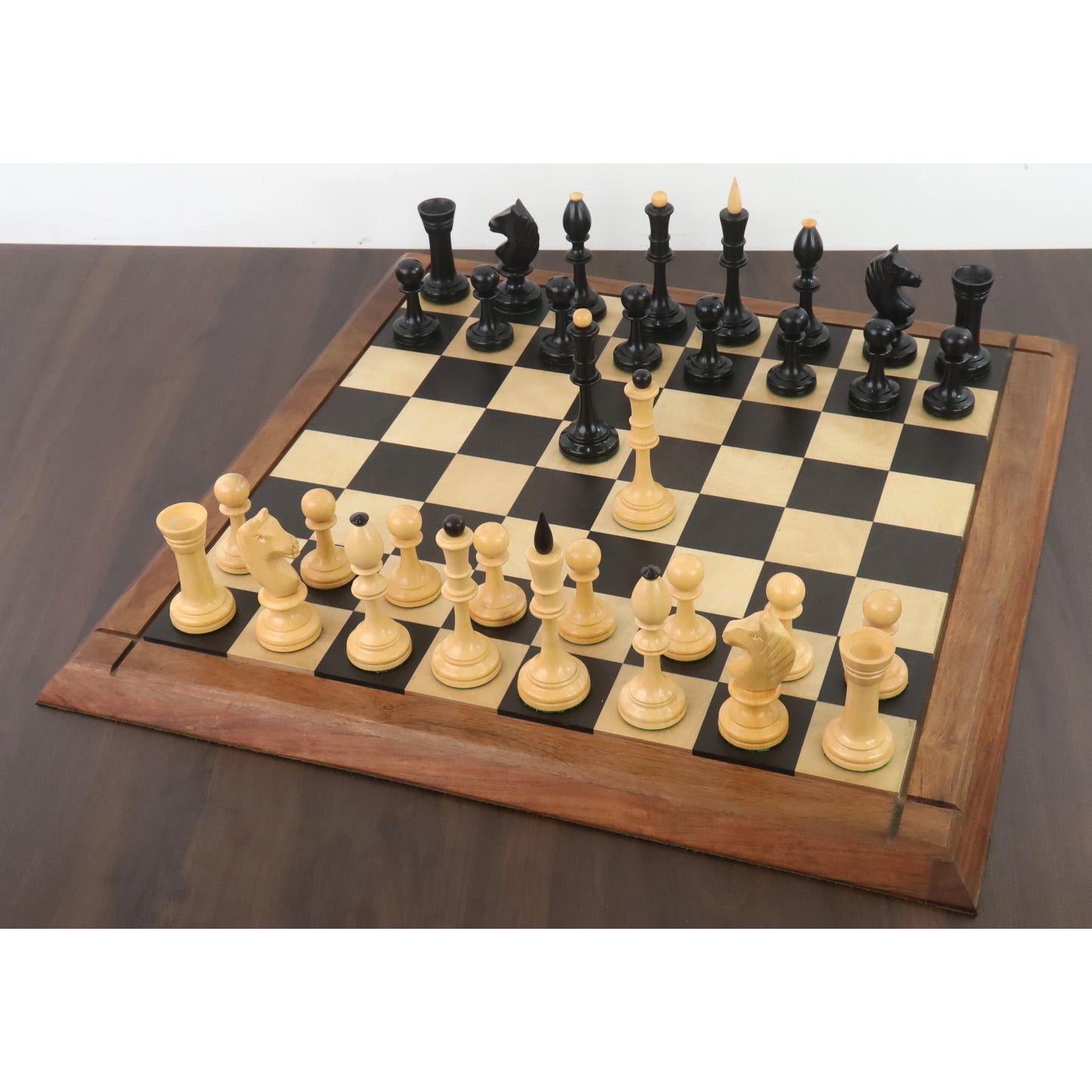 4.8" Averbakh Soviet Russian Chess Pieces Only Set- Double Weighted Boxwood