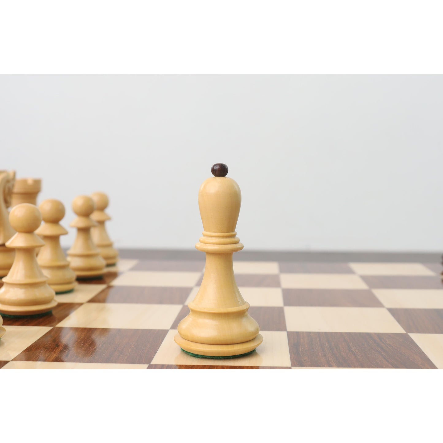 3.9" Russian Zagreb 59' Chess Set- Chess Pieces Only - Double Weighted Rose Wood
