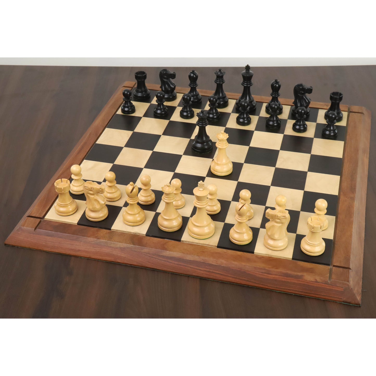 3.8" Reykjavik Series Staunton Chess Set- Chess Pieces Only - Weighted Boxwood