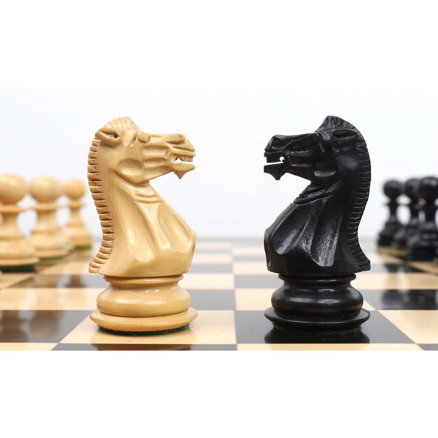 Slightly Imperfect 3.1" Pro Staunton Luxury Chess Set- Chess Pieces Only - Triple Weighted Ebony Wood