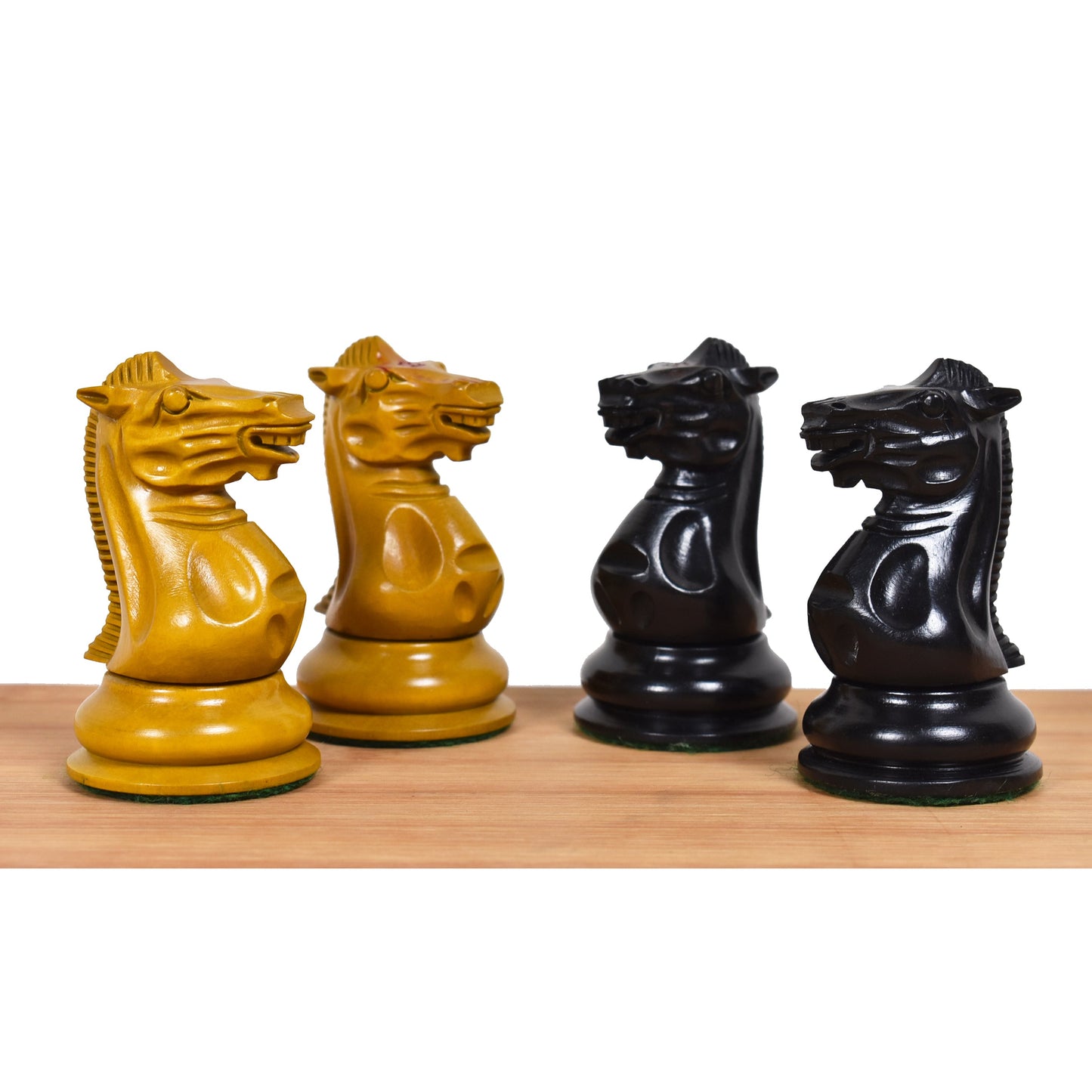 1849 Jacques Cook Staunton Collectors Chess Set- Chess Pieces Only - Ebony Wood - 3.75"
