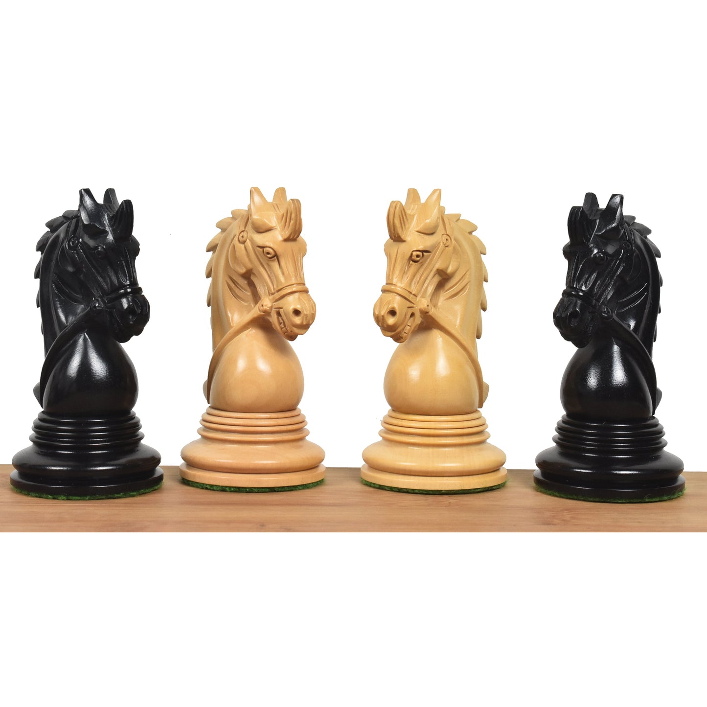 4.3" Napoleon Luxury Staunton Chess Set- Chess Pieces Only - Triple Weighted Ebony Wood