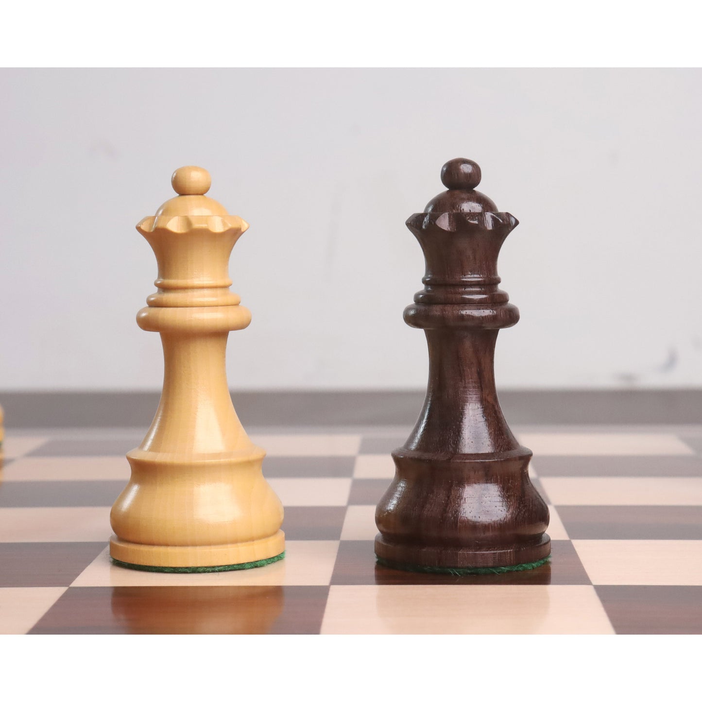 3.9" Tournament Chess Set Combo - Pieces in Rosewood with Board and Box