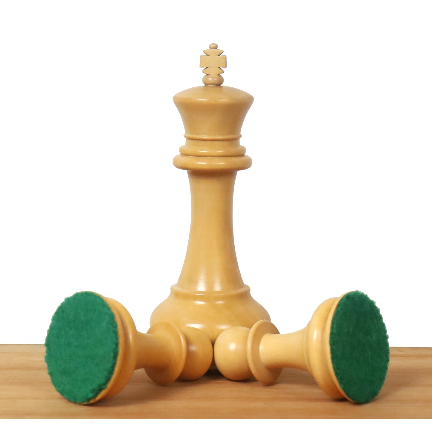 Slightly Imperfect 4.5" Reproduced 1849 Staunton Chess Set- Chess Pieces Only- Bud Rosewood-Triple Weight