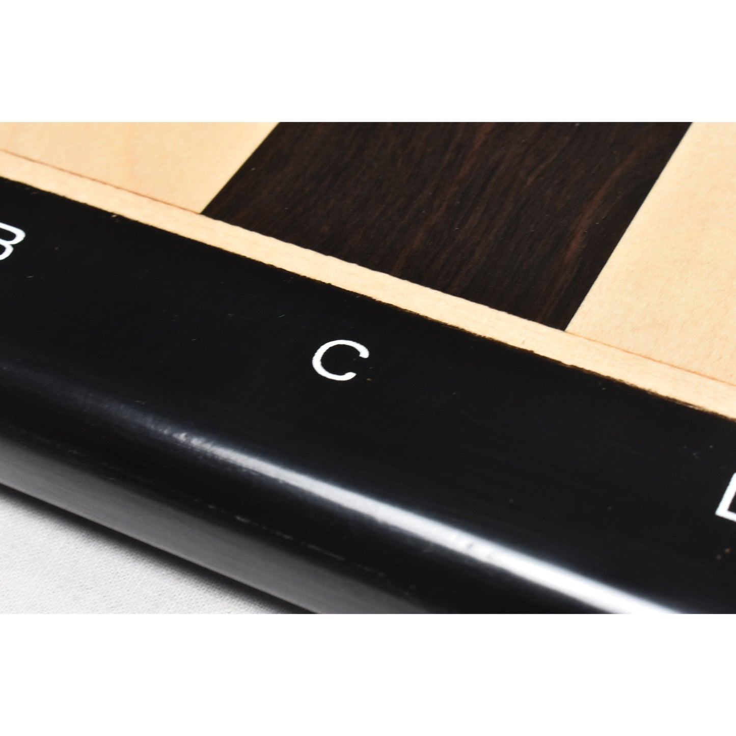 19" Large Solid Inlaid Ebony & Maple Wood Chess board - 50mm square-Algebraic Notations