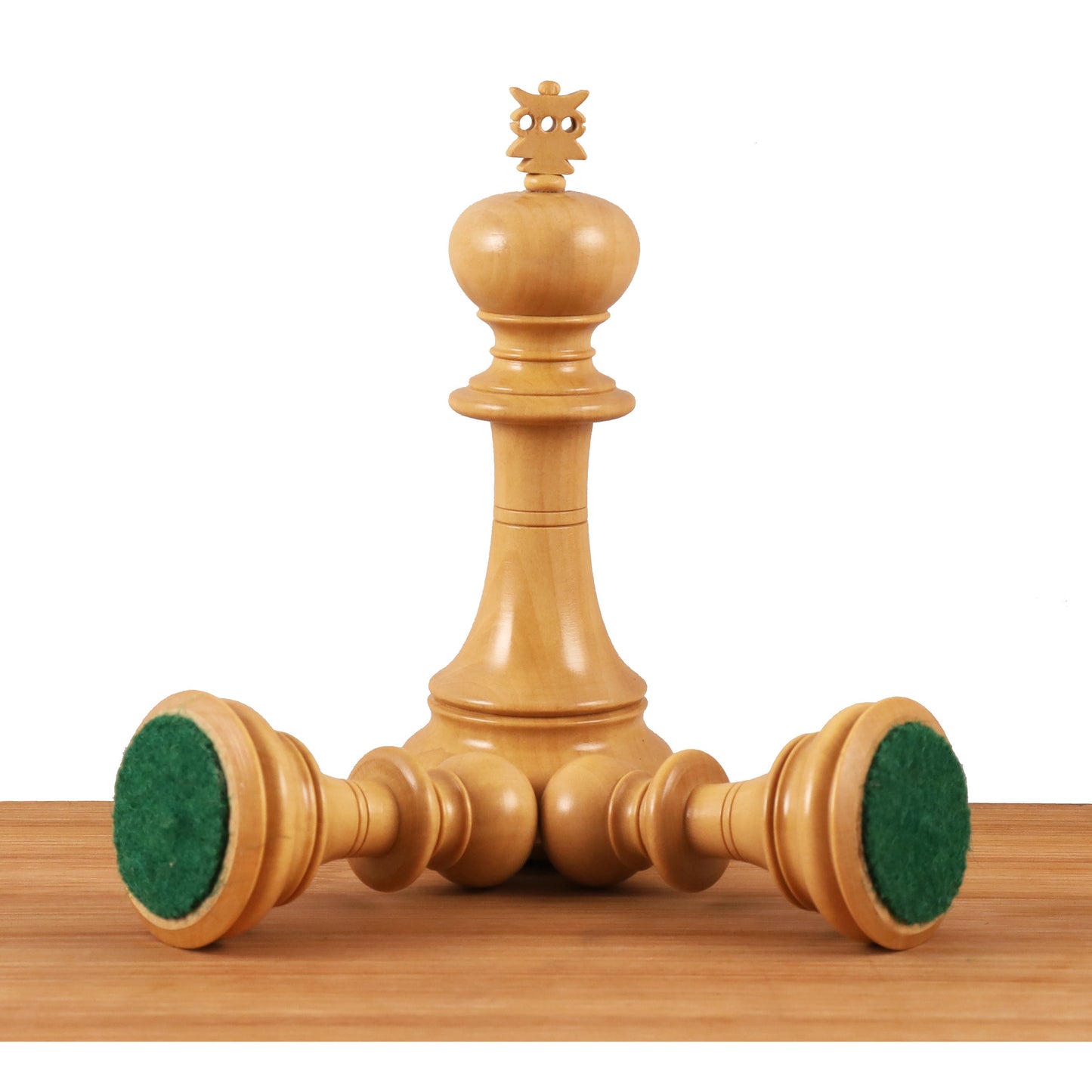 4.6" Prestige Luxury Staunton Chess Set Combo - Pieces in Bud Rosewood with Chessboard and Storage Box