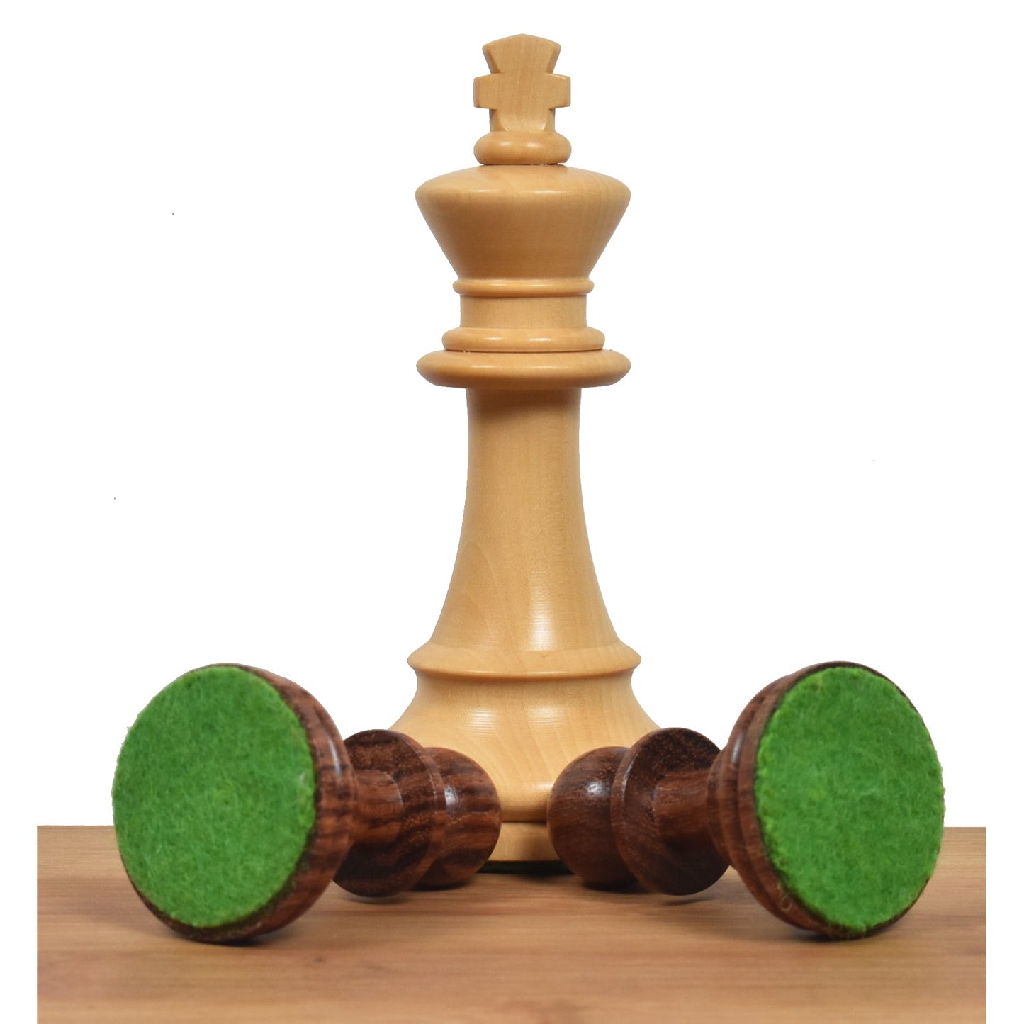 1920's German Collectors' Chess Set- Chess Pieces Only- Golden Rosewood - 4.1"