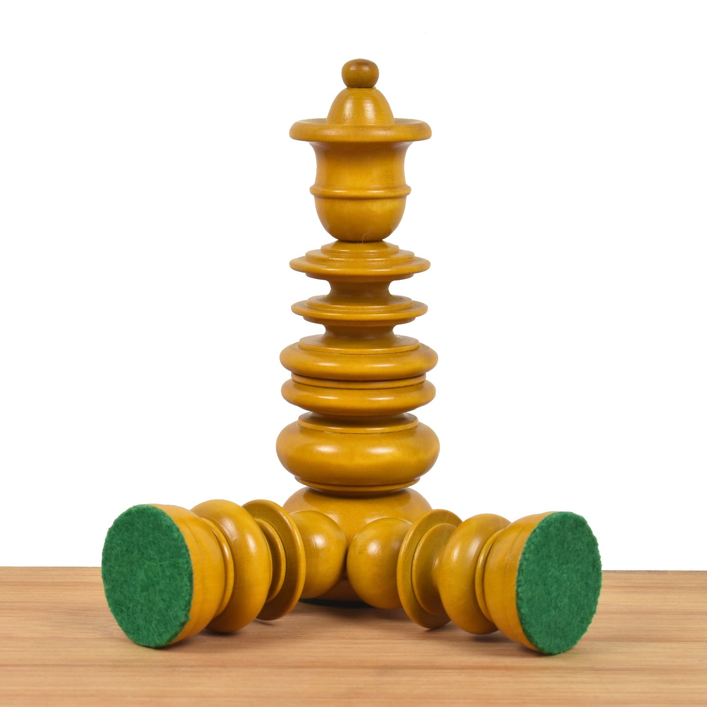 4.3" St. George Pre-Staunton Calvert Chess Set- Chess Pieces Only-Antiqued Boxwood And Ebony