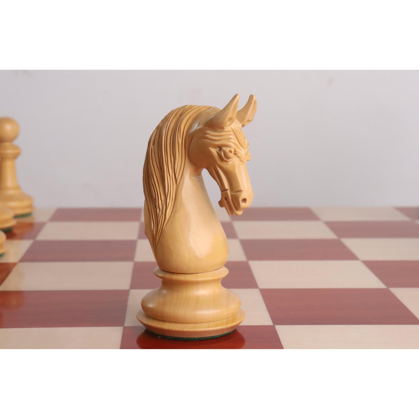 4.6" Bath Luxury Staunton Chess Set- Chess Pieces Only - Bud Rosewood - Triple Weight
