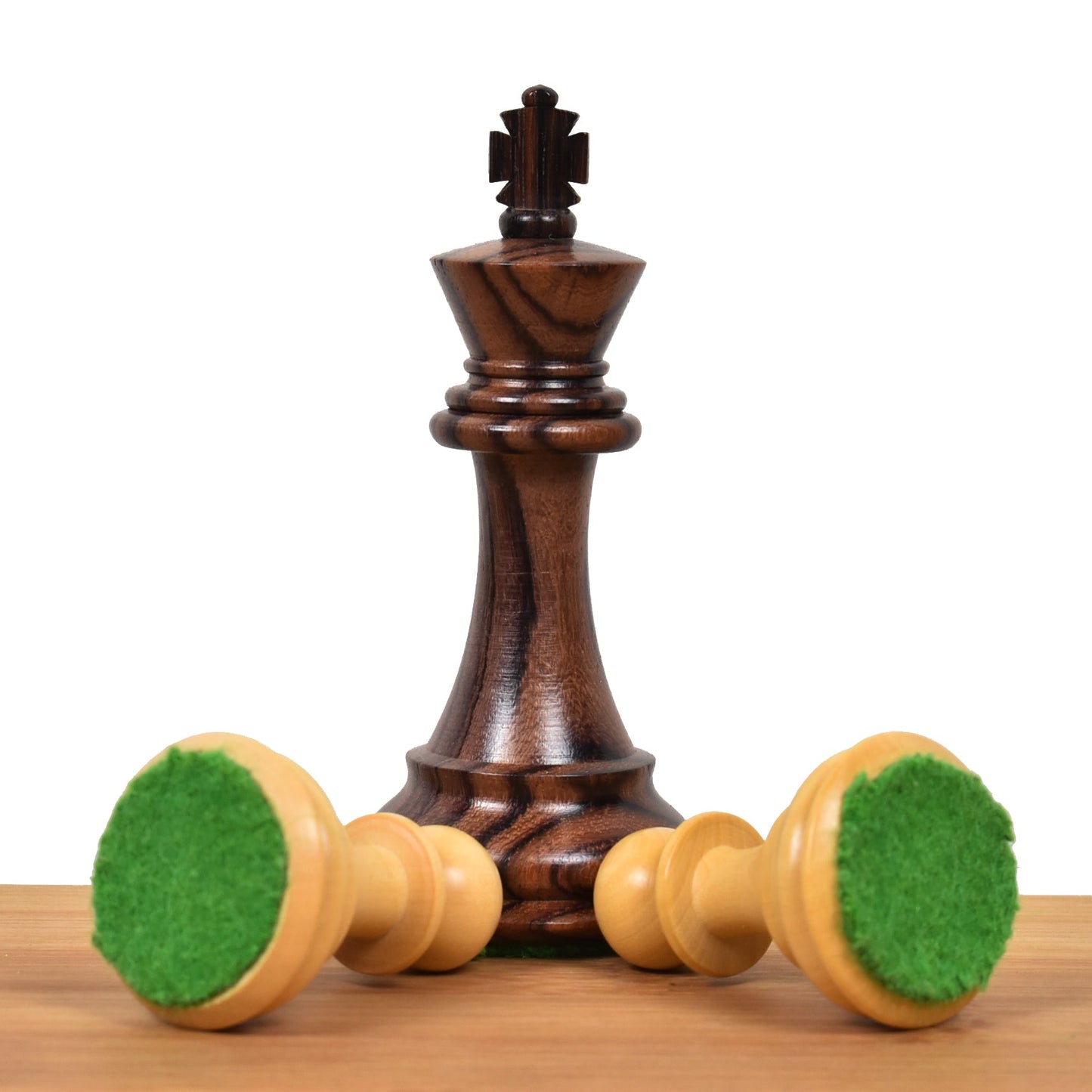3.9" Exclusive Alban Staunton Chess Set- Chess Pieces Only - Triple Weighted Rosewood