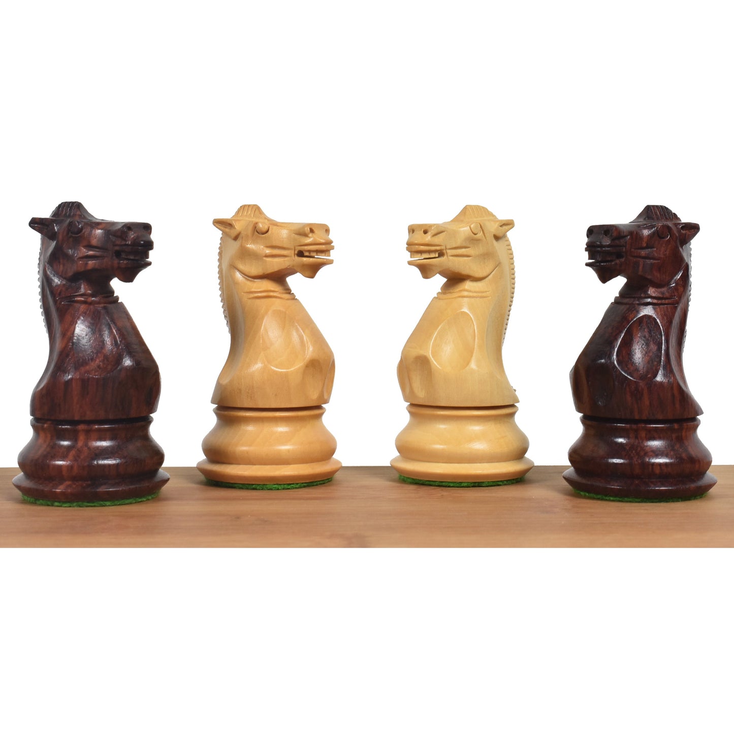 4.1" Pro Staunton Wooden Chess Set- Chess Pieces Only - Weighted Rose wood