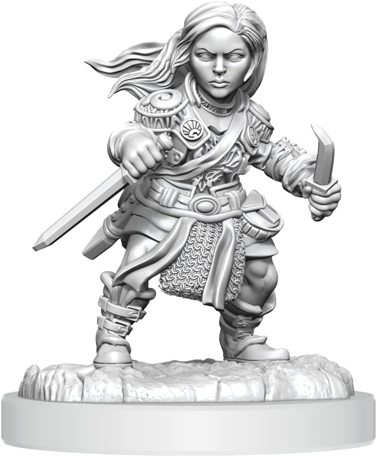 D&D: NMU - HALFLING ROGUE FEMALE (UNPAINTED) MINIATURE