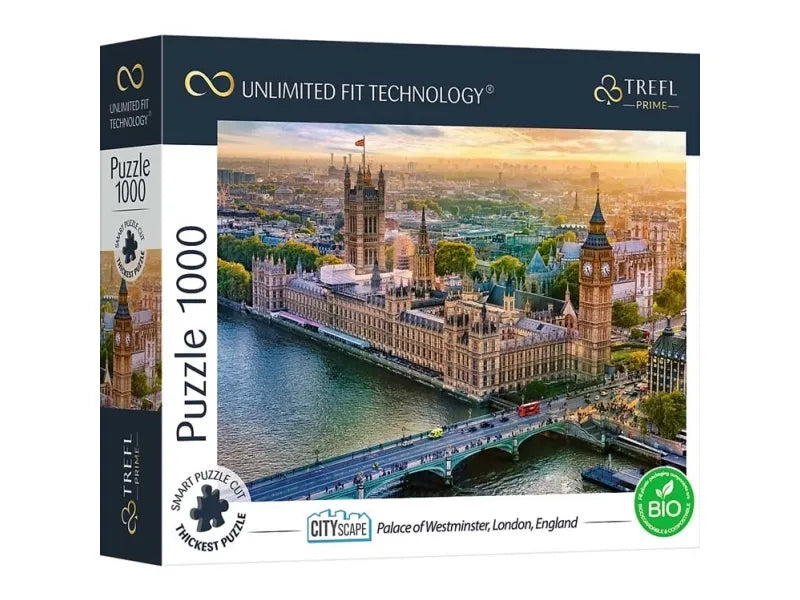 Puzzle: Cityscape: Palace of Westminster, London, England 1000 Piece (Trefl Prime)