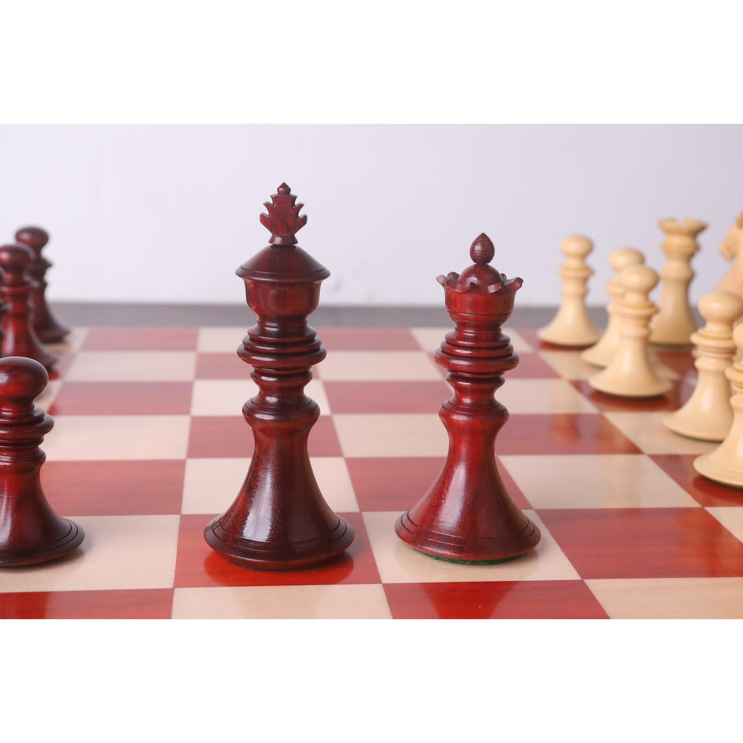 4.3" Aristocrat Series Luxury Staunton Chess Set- Chess Pieces Only - Bud Rosewood & Boxwood