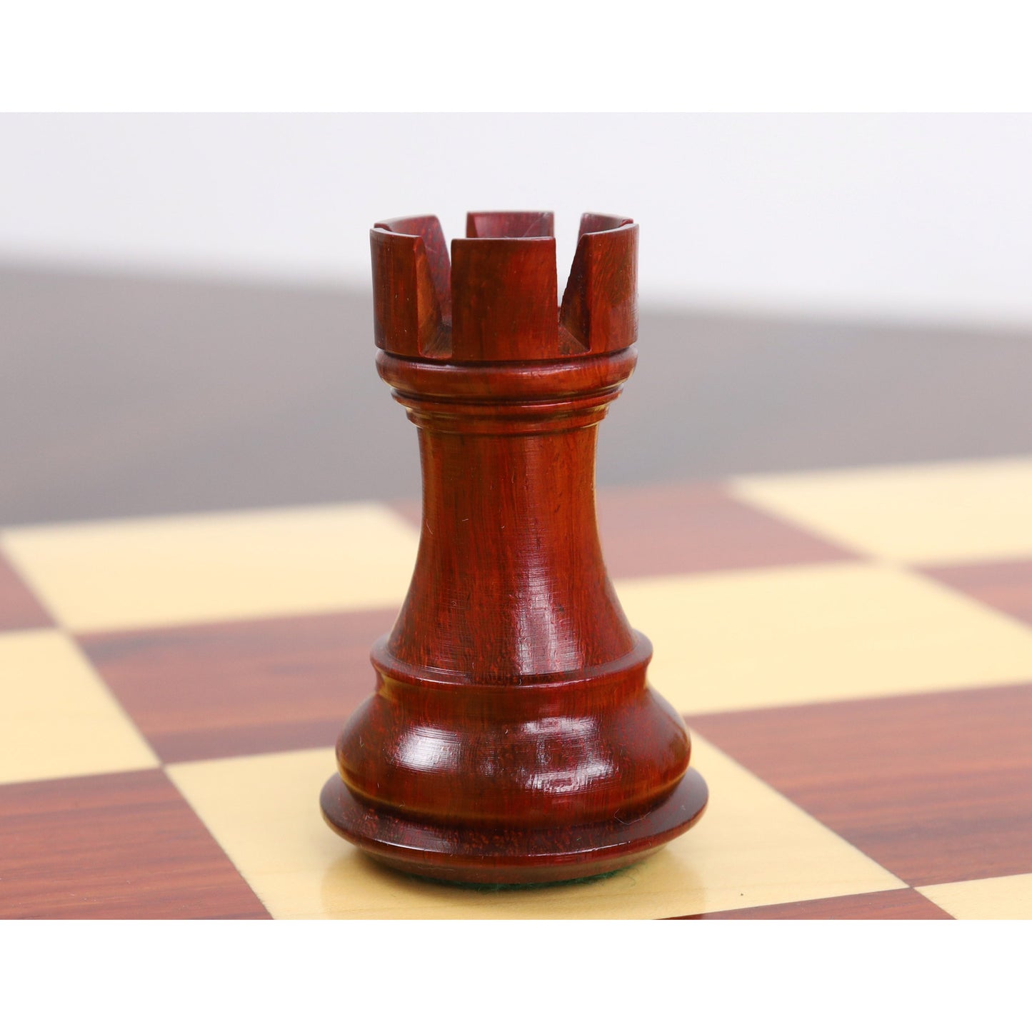 3.9" Bridle Staunton Luxury Chess Set- Chess Pieces Only - Bud Rosewood & Boxwood