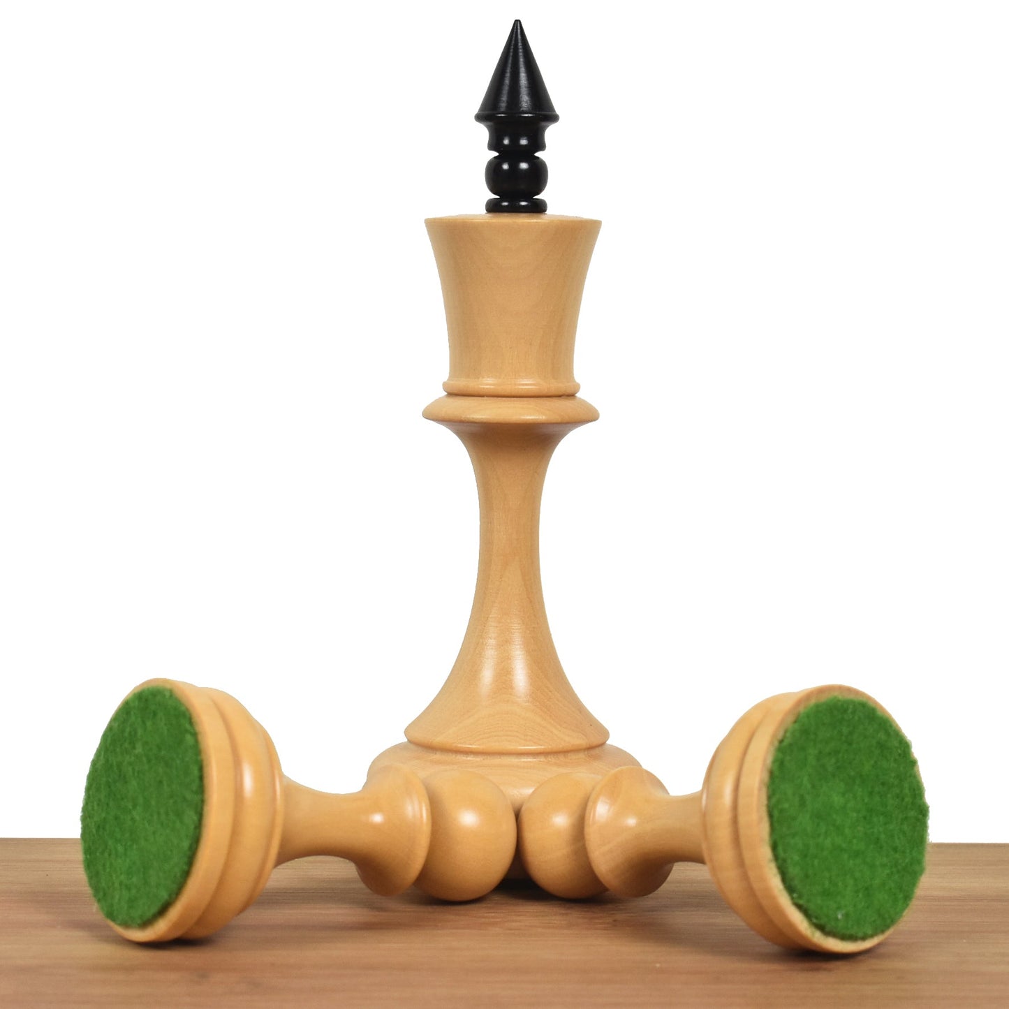 4.5" Circa 1960's Soviet Russian Chess Set- Chess Pieces Only-Double Weighted Boxwood