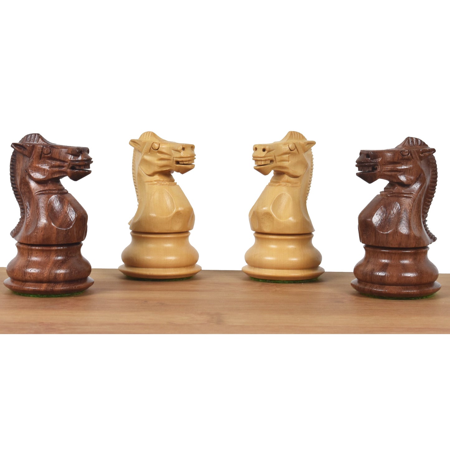 3.6" Professional Staunton Chess Set- Chess Pieces Only- Weighted Golden Rosewood