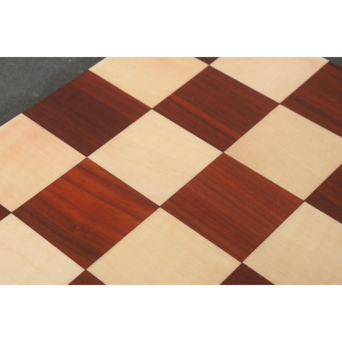 Borderless Hardwood End Grain Chess board - Bud Rosewood & Maple-50 mm square