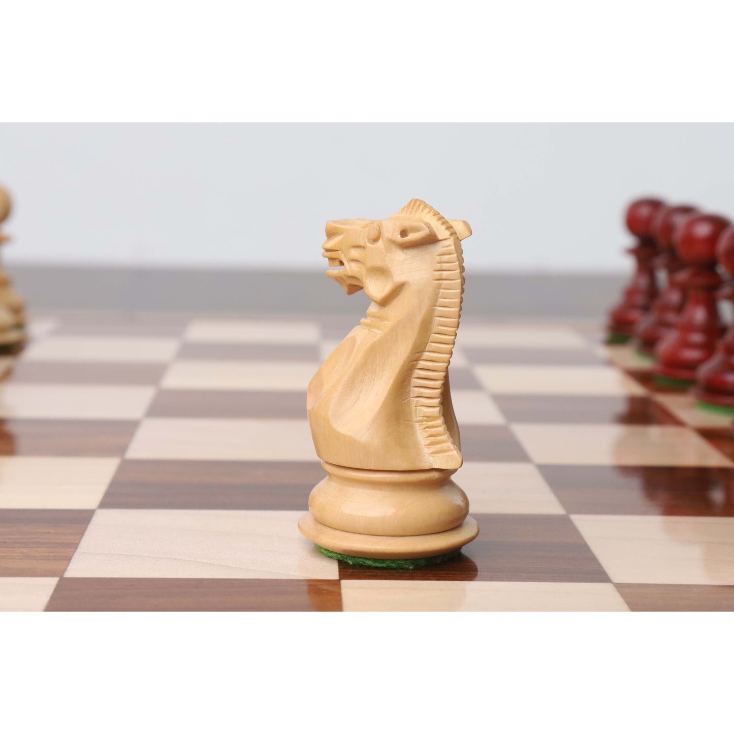 3.1" Pro Staunton Luxury Chess Set- Chess Pieces Only - Triple Weighted Bud Rose Wood