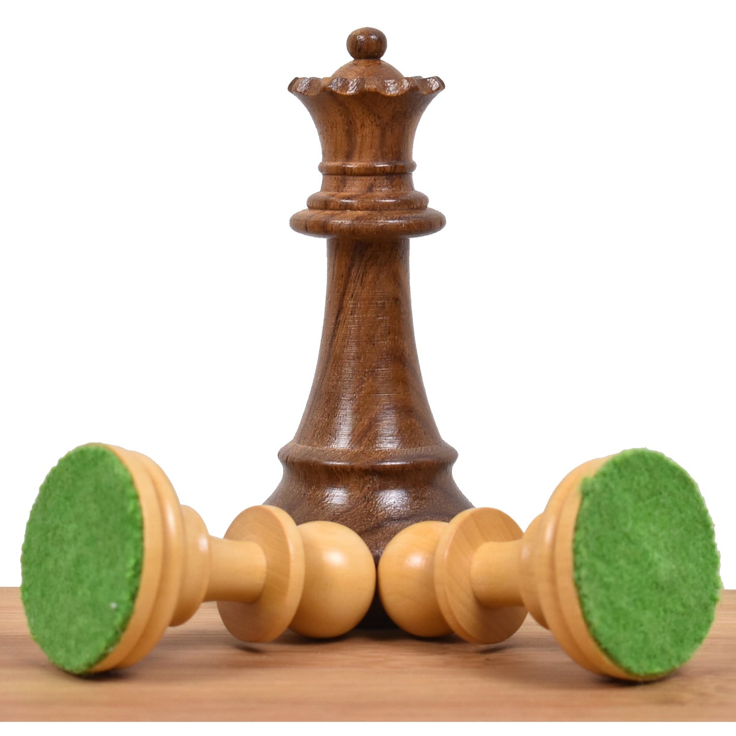 French Grandmaster's Staunton Chess Set- Chess Pieces Only- Golden Rosewood - 4.1" King